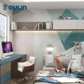 Blue custom kids room and children bedroom wardrobes